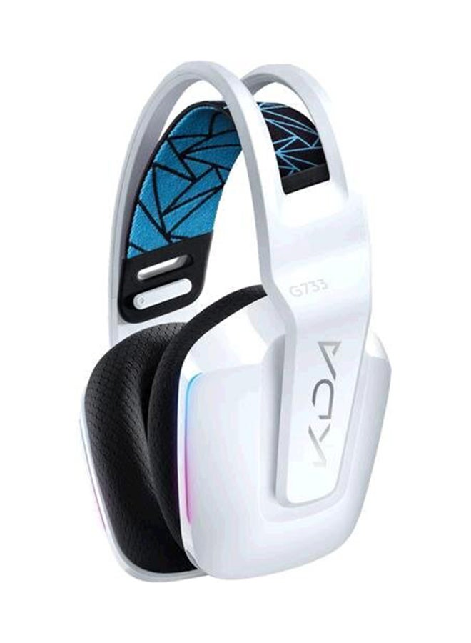 Logitech - G733 K/DA Lightspeed Wireless Gaming Headset, Lightsync RGB, Blue Voice Mic, PRO-G Audio, DTS Headphone: X 2.0, Official League Of Legends Gaming Gear, Compatible With PC/PlayStation - Image 1