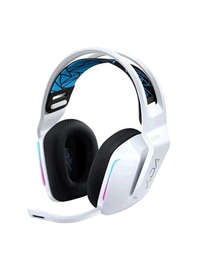 Logitech - G733 K/DA Lightspeed Wireless Gaming Headset, Lightsync RGB, Blue Voice Mic, PRO-G Audio, DTS Headphone: X 2.0, Official League Of Legends Gaming Gear, Compatible With PC/PlayStation - Image 1