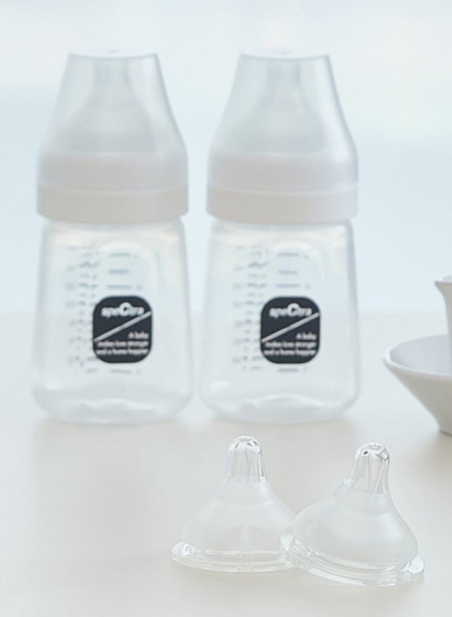 سبكترا عبوة من حلمتين مضادتين للمغص للأطفال من عمر 3 أشهر فما فوق، مقاس متوسط - Image 5