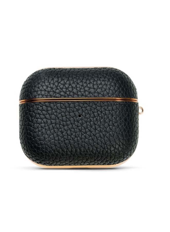 HYPHEN Apple AirPods 3 Leather Case - Black - Image 2