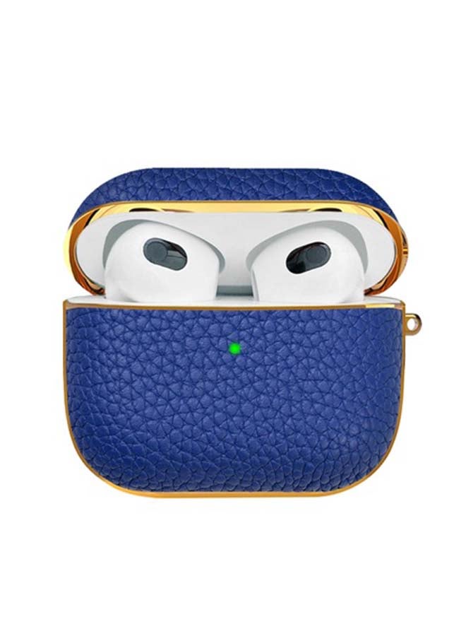 HYPHEN - Apple AirPods 3 Leather Case - Blue - Image 1