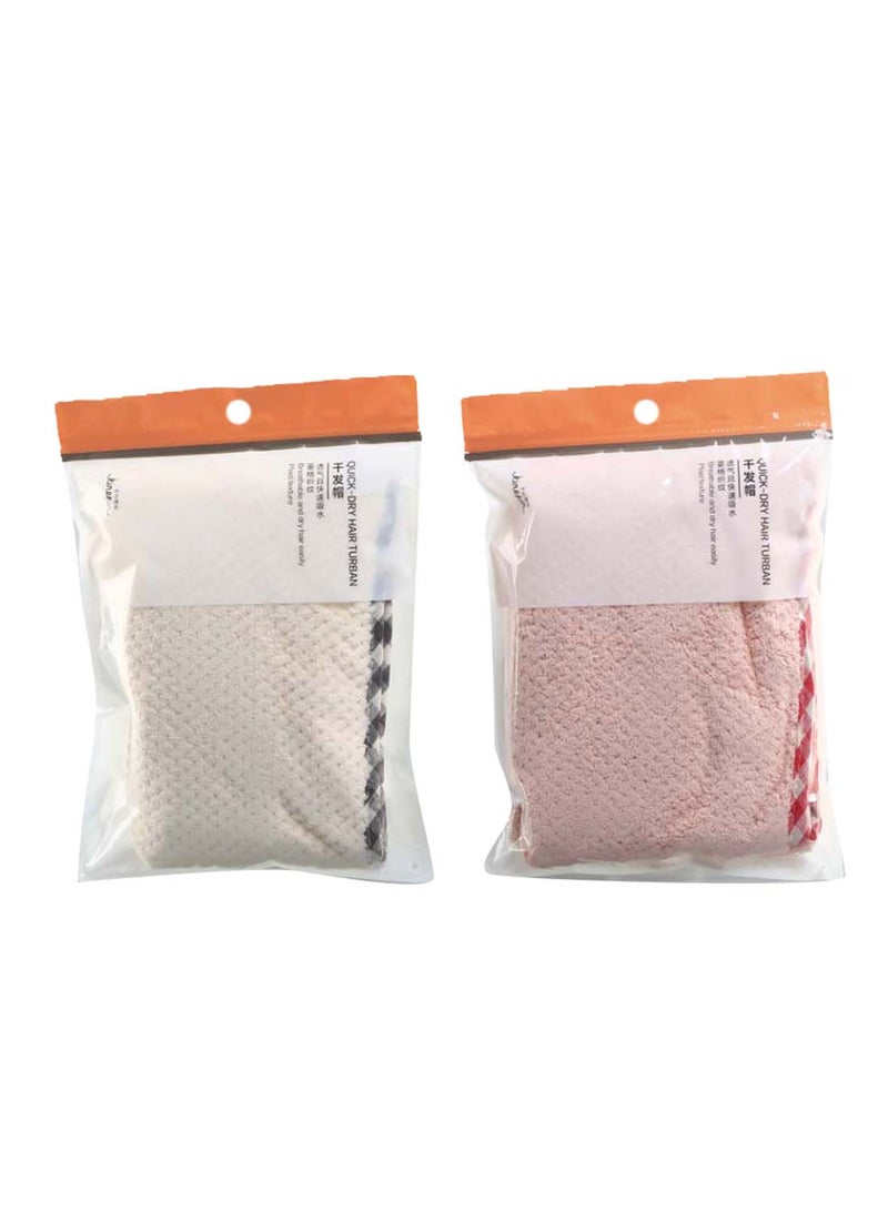 Dollar Plus Microfiber Hair Drying Turban 1 Piece Assorted - Image 1