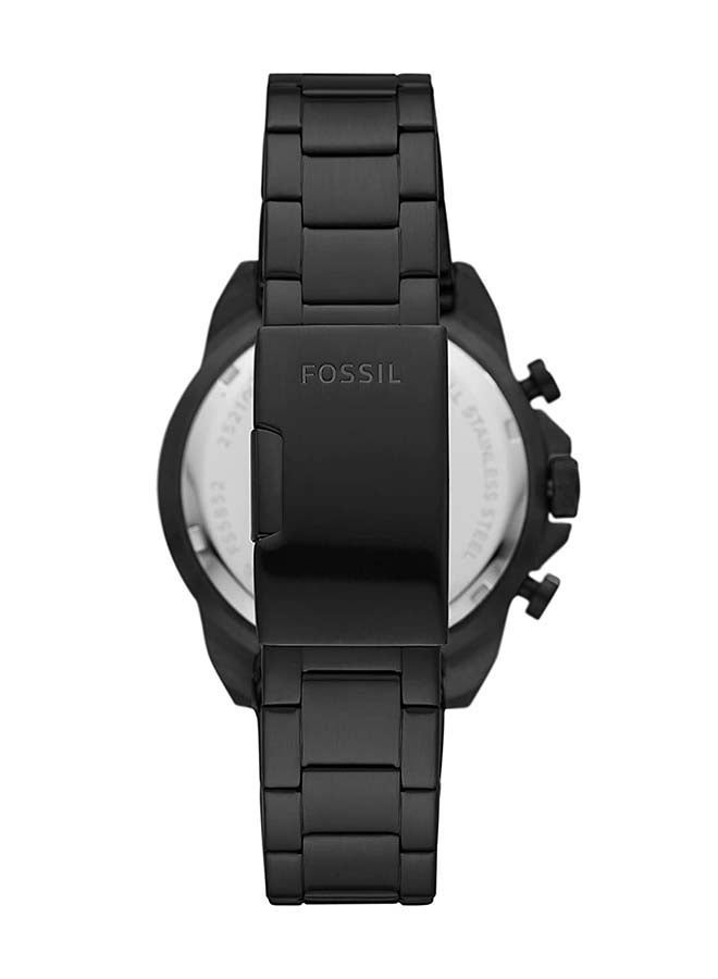 FOSSIL Men's Bronson Round Shape Chronograph Wrist Watch FS5853 - 44mm - Black  - Image 2