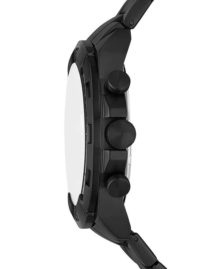 FOSSIL Men's Bronson Round Shape Chronograph Wrist Watch FS5853 - 44mm - Black  - Image 3