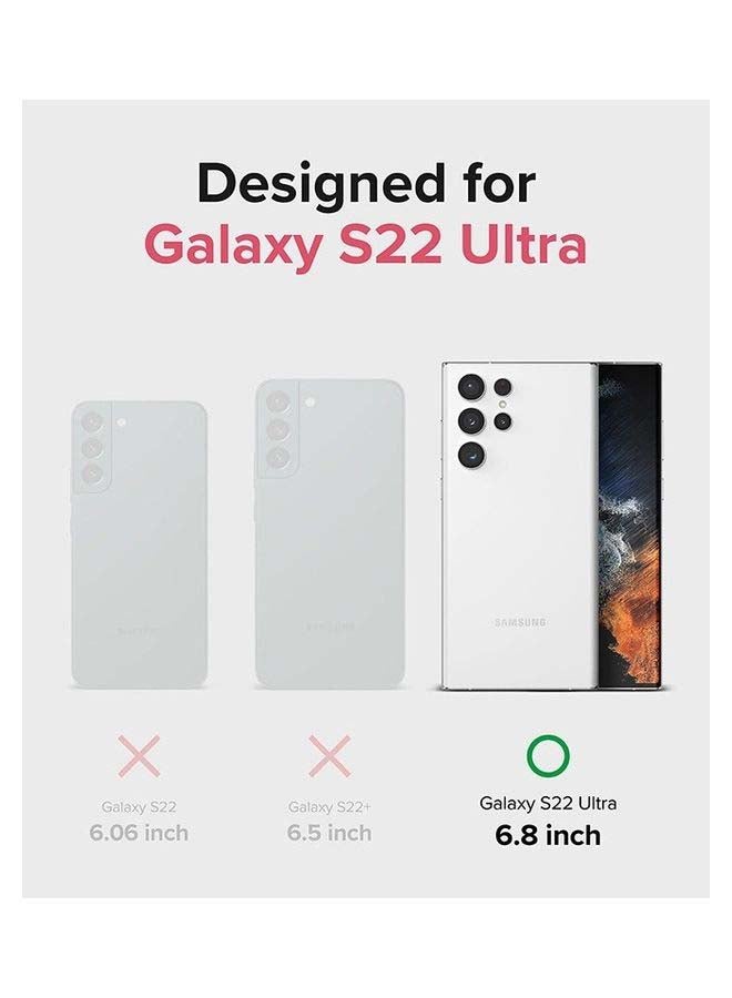 Ringke Fusion Series for Samsung S22 Ultra Case Heavy Duty TPU Shockproof Cover - Matte clear - Image 2