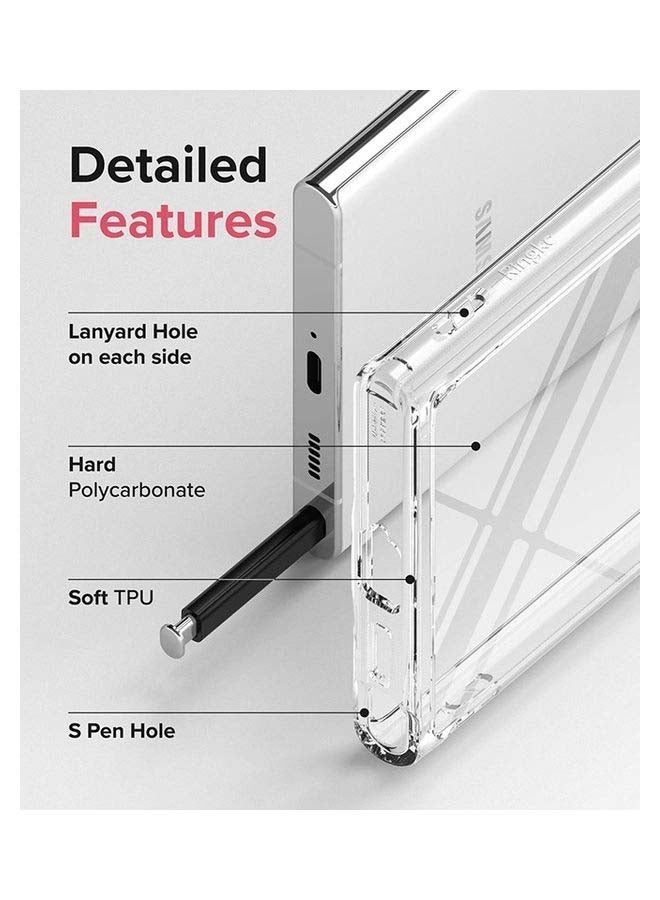 Ringke Fusion Series for Samsung S22 Ultra Case Heavy Duty TPU Shockproof Cover - Matte clear - Image 3