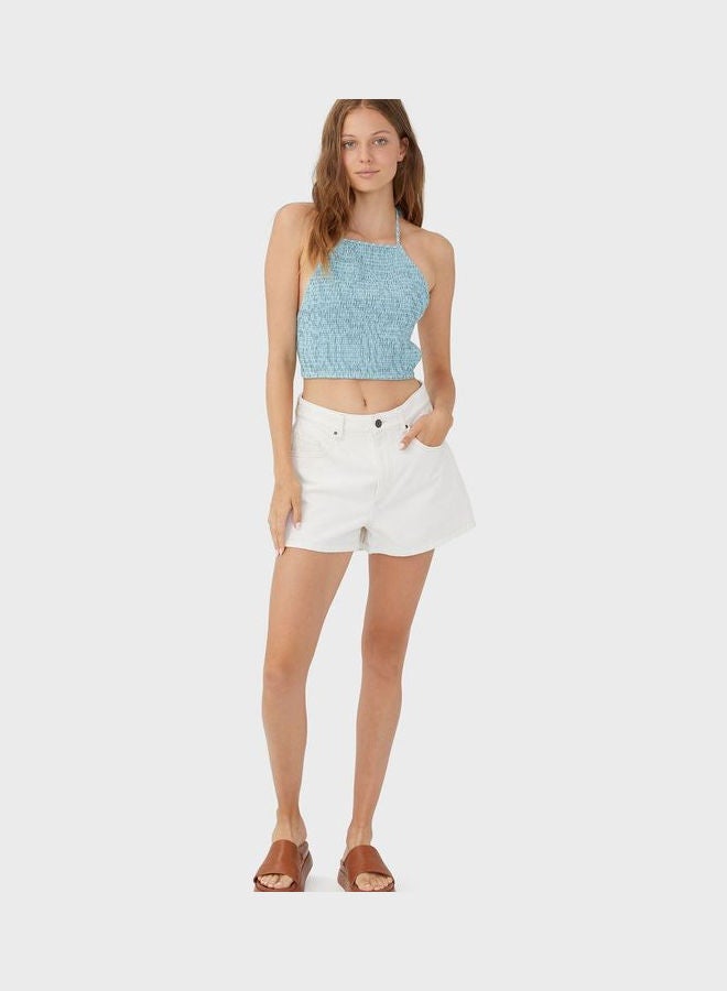 Cotton On - Shirred Halter Cami Top Checks - Image 1