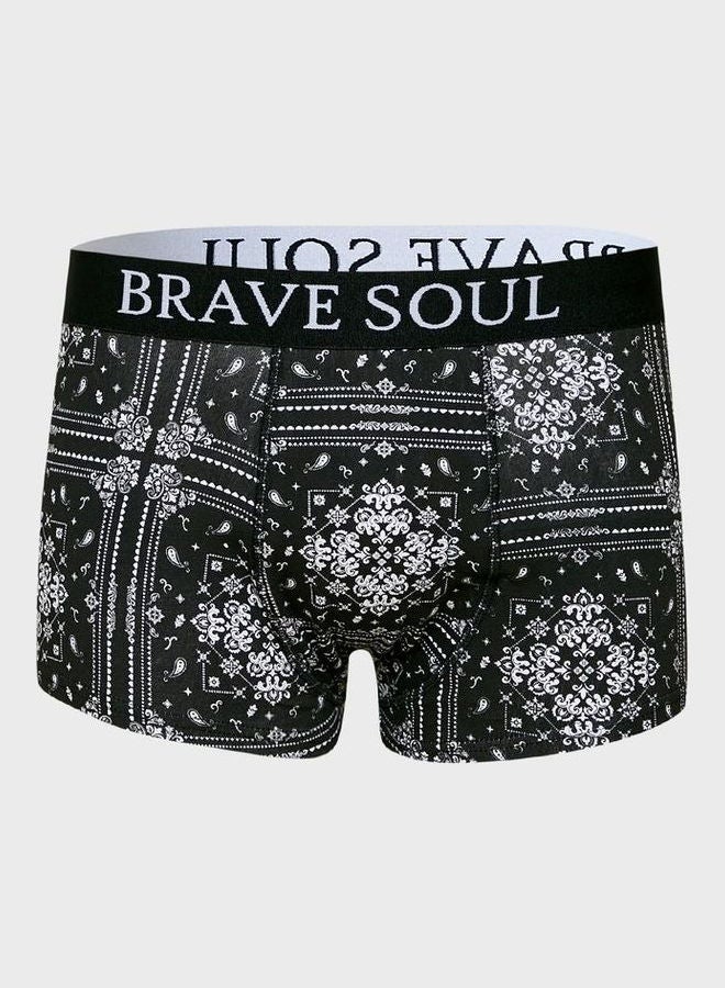 BRAVE SOUL - 2 Pack Printed Branded Boxers Multicolor - Image 1
