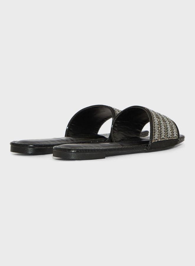 One Strap Flat Sandals Black - v1646403961/N52818236V_2