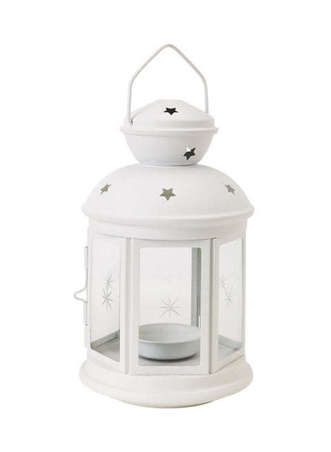 Ramadan Candle Holder Lantern White 21x12cm