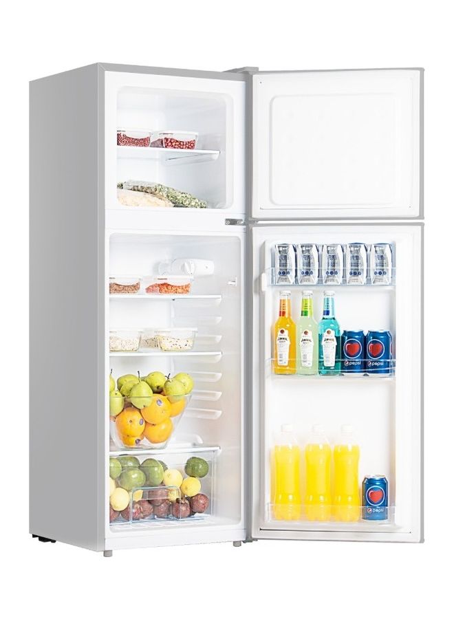 Nobel - 125L Net Capacity, Double Door Refrigerator, Defrost, 1 Year Warranty, 5 Years Compressor Warranty NR185RS Silver - Image 1