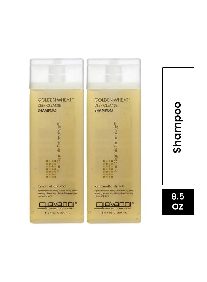 Giovanni Pack Of 2 Golden Wheat Deep Cleanse Shampoo Set