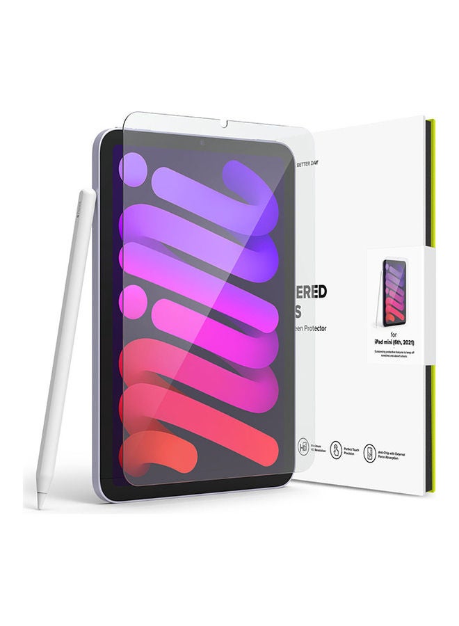 Ringke Tempered Glass Protector for iPad Mini 6 ,8.3" 2021 Full Coverage, HD Quality, Anti-Scratch Technology Clear  - Image 1
