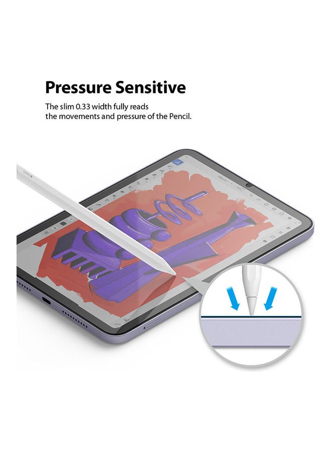 Ringke Tempered Glass Protector for iPad Mini 6 ,8.3" 2021 Full Coverage, HD Quality, Anti-Scratch Technology Clear  - Image 4