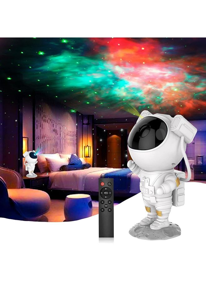 Arabest - Kids Astronaut Star Galaxy Projector Light with Timer and Remote Control White 24.5 x 11.6 x 12.4cm - Image 1