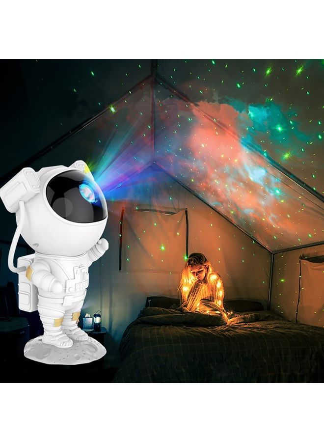 Arabest - Kids Astronaut Star Galaxy Projector Light with Timer and Remote Control White 24.5 x 11.6 x 12.4cm - Image 1