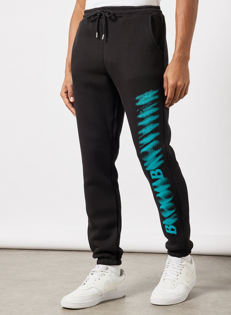 Blood Brother Drawstring Sweatpants Black  - Image 1