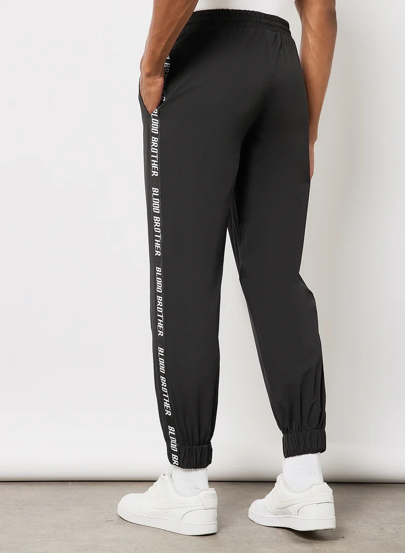 Blood Brother Tape Joggers Black