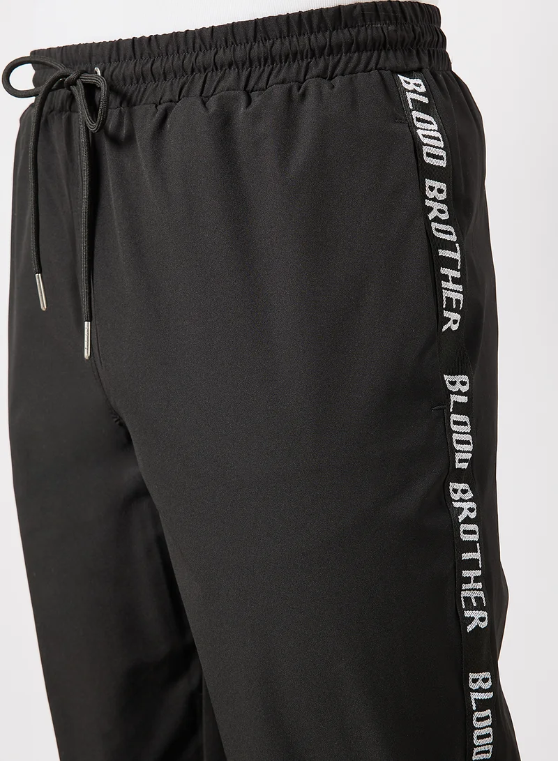 Blood Brother Tape Joggers Black