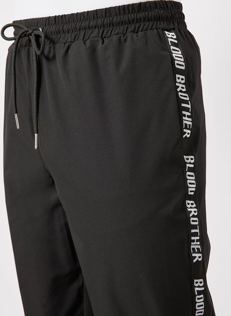 Blood Brother - Tape Joggers Black - Image 1