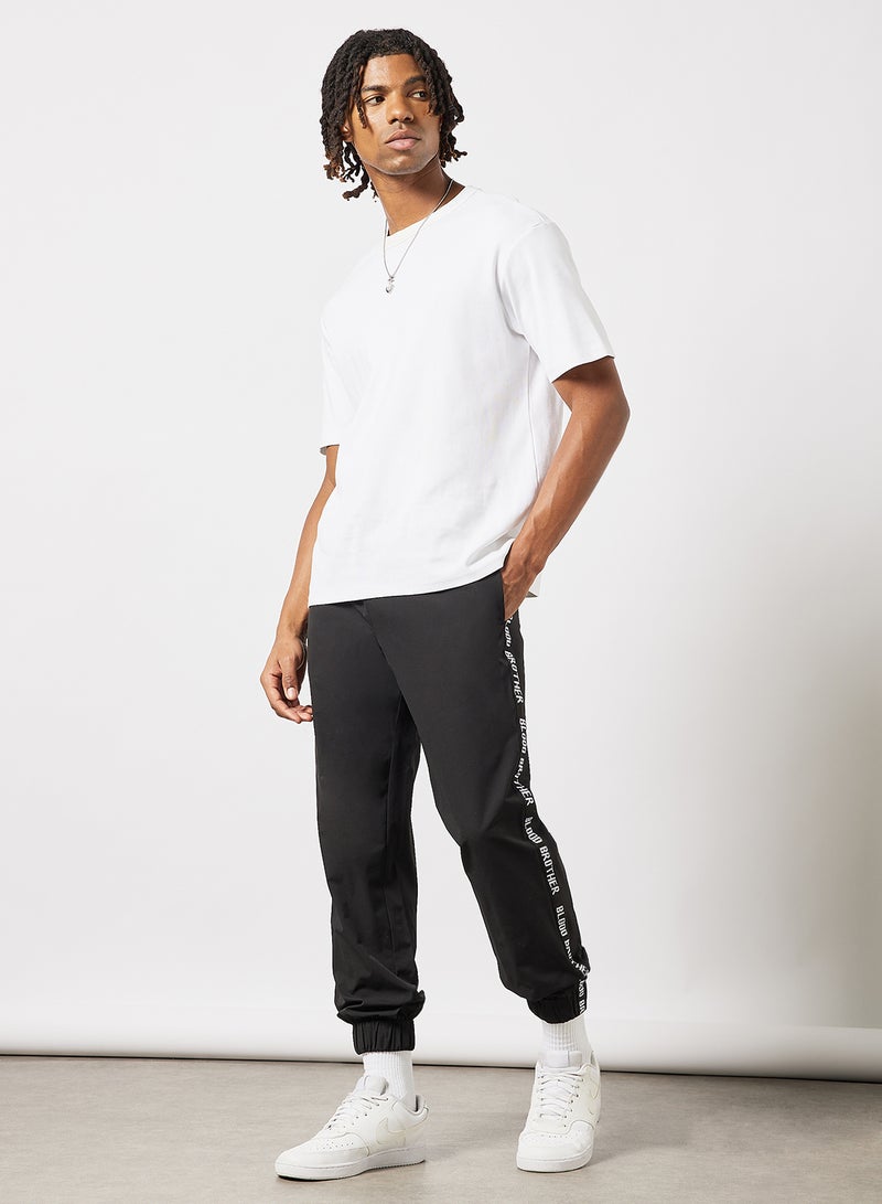 Blood Brother - Tape Joggers Black - Image 1