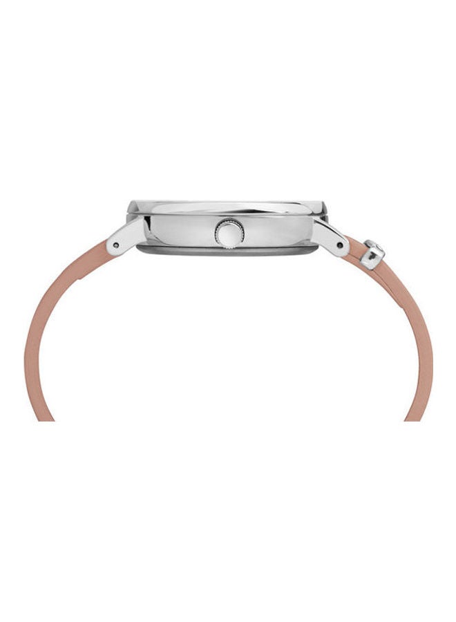 TIMEX Women's Leather Analog Watch Tw2R70400 - Image 3