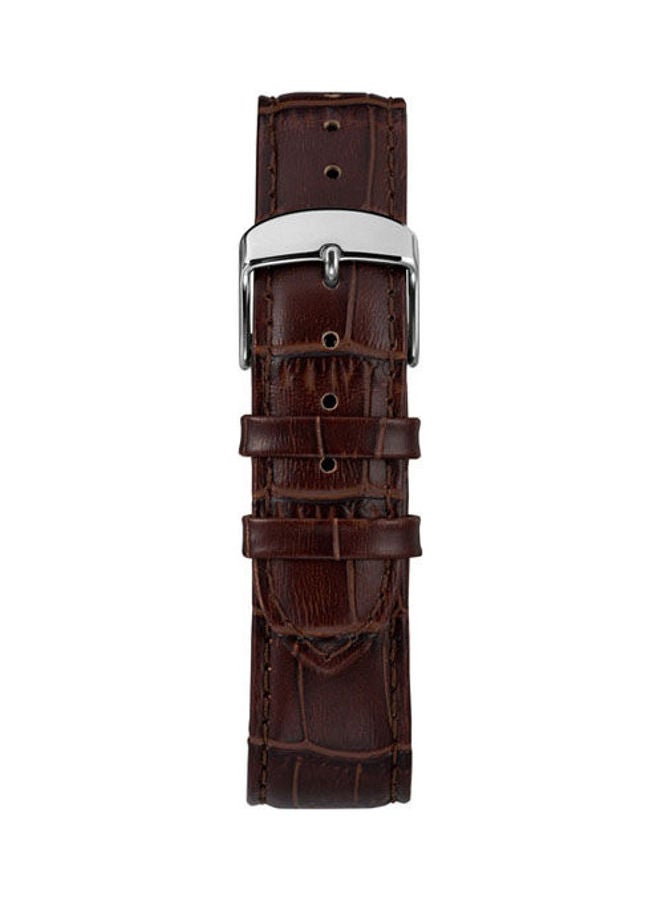 TIMEX Men's Leather Analog Watch Tw2R86800 - Image 3
