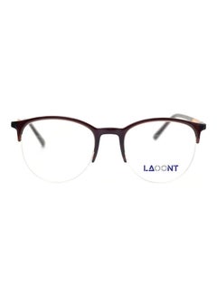 LAOONT Men's Eyeglass Oval Semi-Rimless Frame  - Image 1