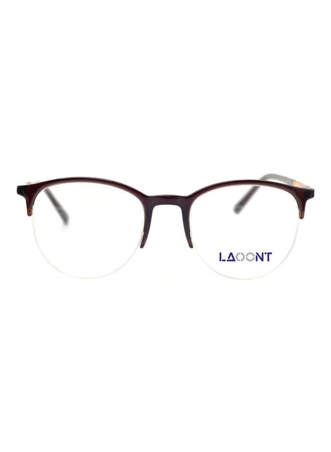 لاونت نظارة طبية بإطار بيضاوي نصف بدون إطار - Image 1