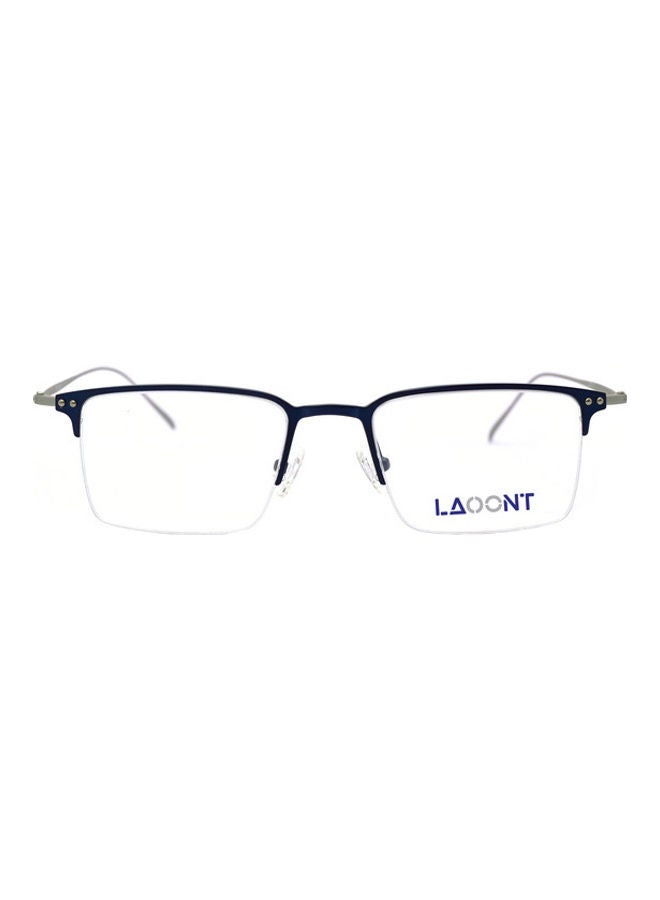 LAOONT Men's Eyeglass Rectangular Semi-Rimless Frame - Image 1