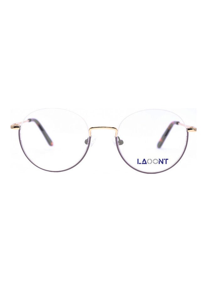 LAOONT Round Semi-Rimless Eyeglass Frame - Image 1