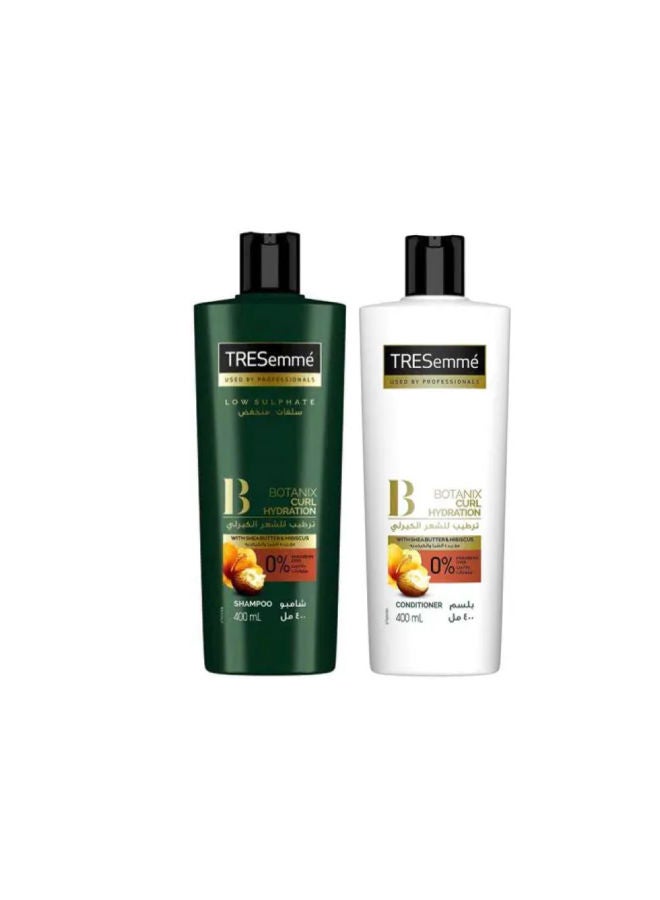 Tresemme - TRESemmé Botanix Shampoo Curl Hydration 400ML + TRESemmé Botanix Conditioner Curl Hydration White 400ml - Image 1