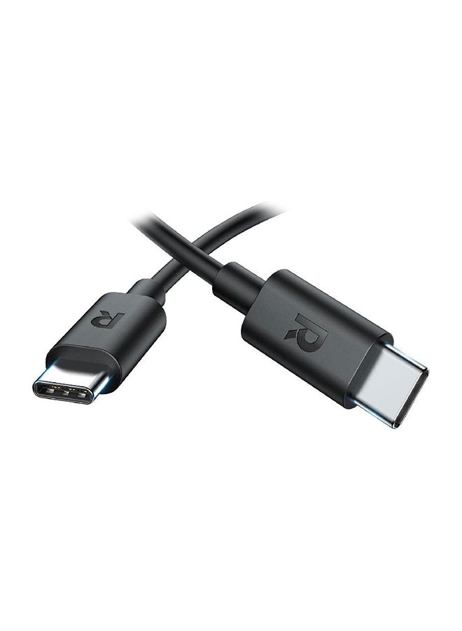 RAVPOWER - Type-C To Type-C Cable Black - Image 1