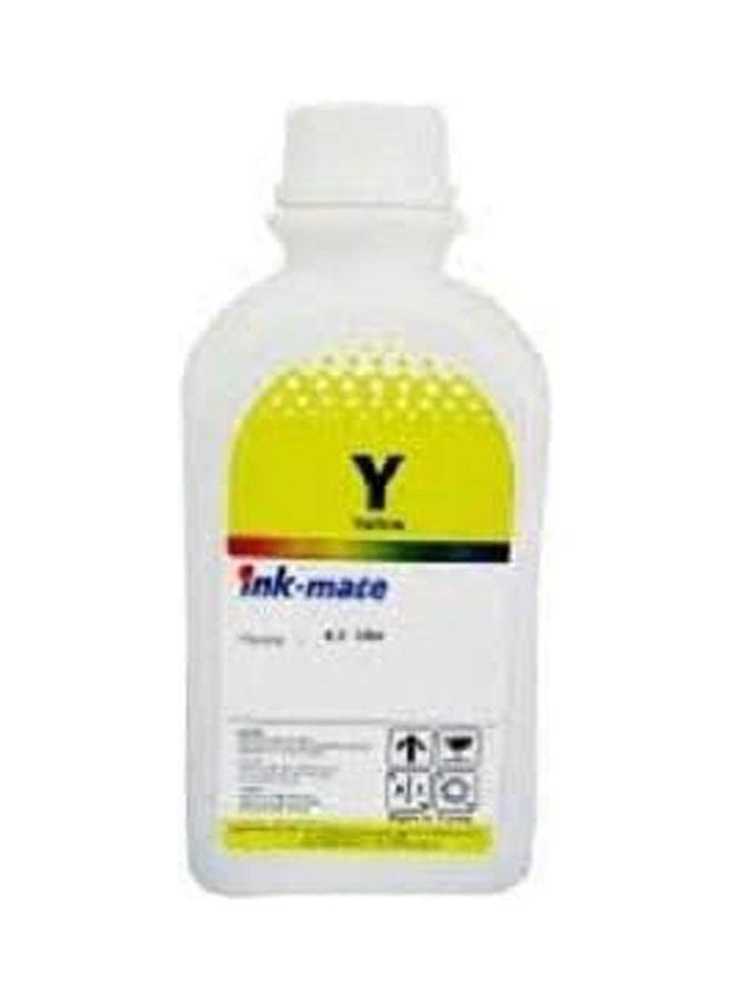 Ink Mate Refill Ink For Cartridge Printer 500 ML Yellow 