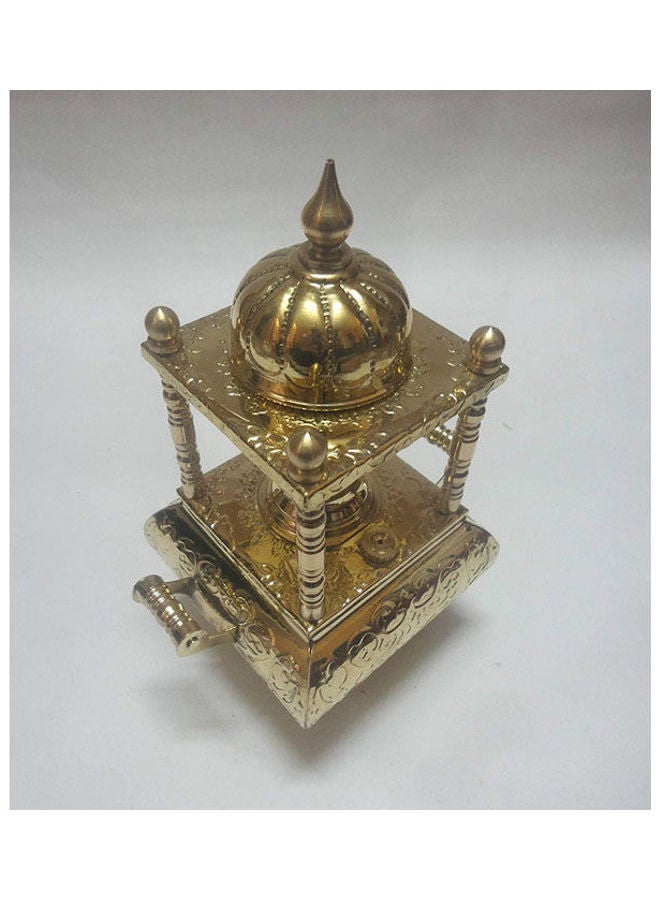 Handmade Brass  Turkish Coffee Maker Alcohol Burner Gold - Image 1