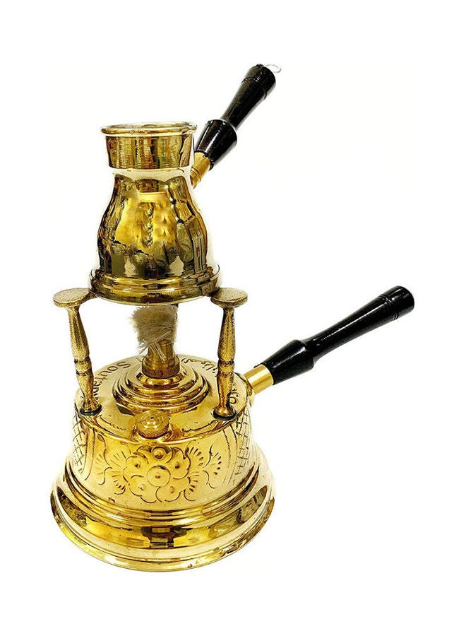 Generic Alcohol Burner And Coffee Pot Gold 