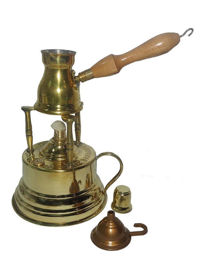Generic Brass Turkish Greek Coffee Alcohol Burner Maker Table Gold 