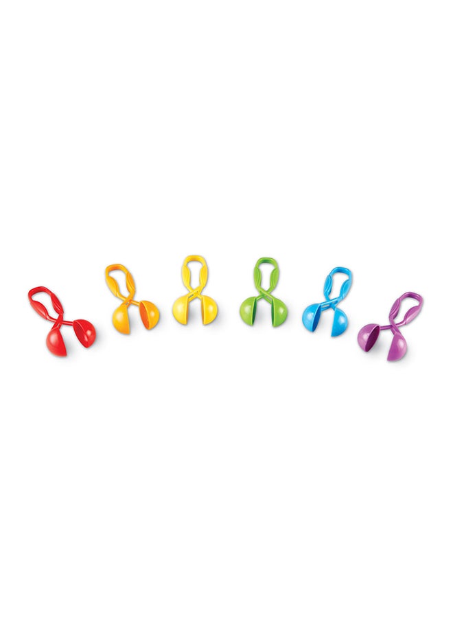 Learning Resources Squeezy Tweezers (Set of 6, Bulb-Action, Multi-Color, Ages 3+) 12.4x10.7x10.7cm - Image 4