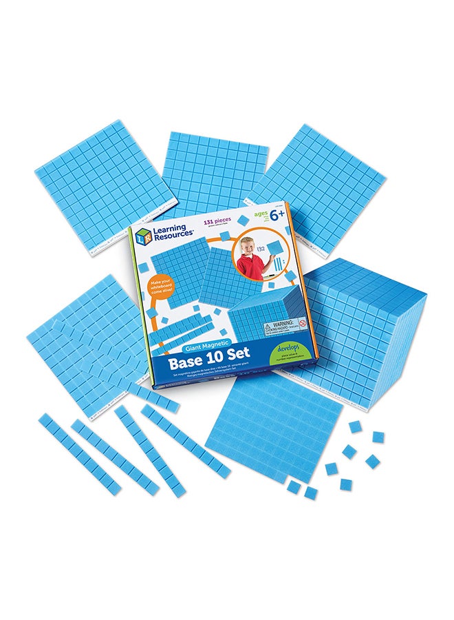 Learning Resources Giant Magnetic Base Ten Set (131-Piece, Whiteboard Ready, Multi-Color) 26.9x26.7x4.1cm - Image 2
