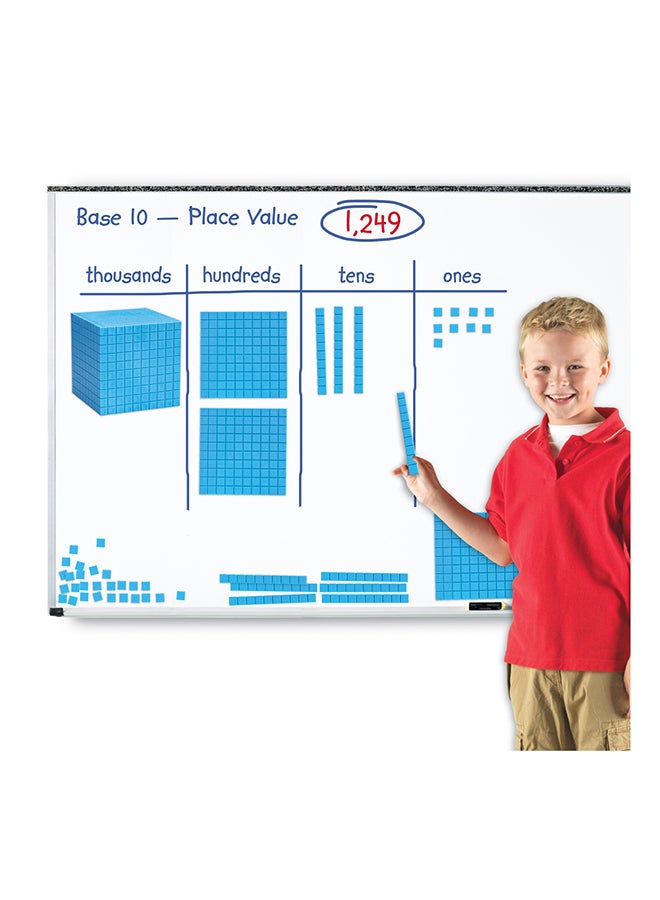 Learning Resources Giant Magnetic Base Ten Set (131-Piece, Whiteboard Ready, Multi-Color) 26.9x26.7x4.1cm - Image 4