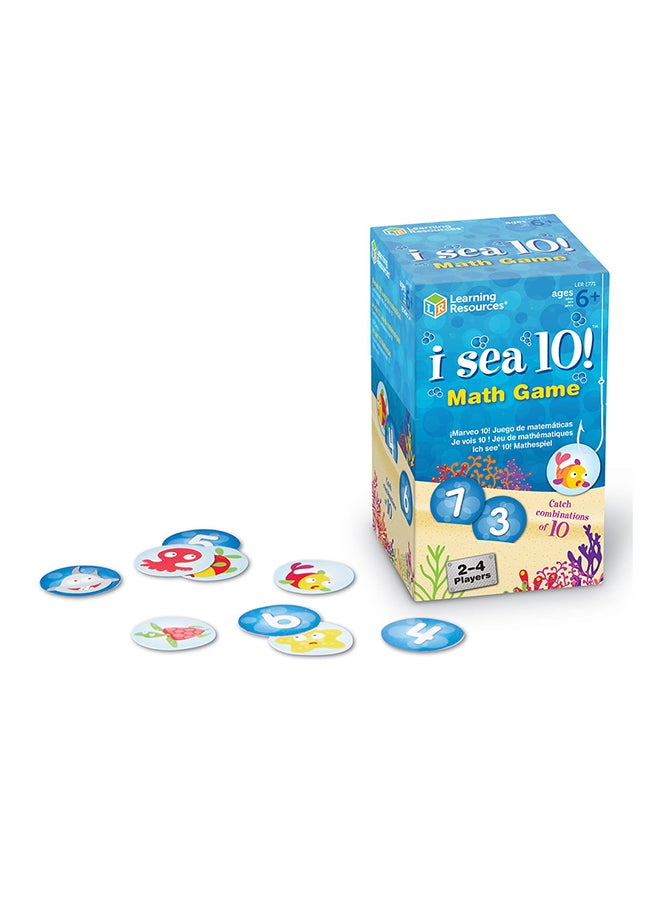 Learning Resources I Sea 10! Math Game (100-Piece, Circular Cards, Ages 6+) 15.2x9.1x8.9cm - Image 2