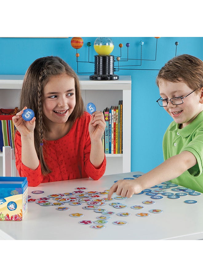 Learning Resources I Sea 10! Math Game (100-Piece, Circular Cards, Ages 6+) 15.2x9.1x8.9cm - Image 4