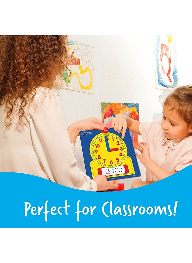 Learning Resources Write & Wipe Student Clocks (Set of 10, 11cm, Heavy-Duty Card, Ages 5+) - Image 4