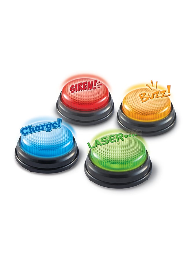 Learning Resources - 4-Piece Lights and Sounds Buzzers - Image 1