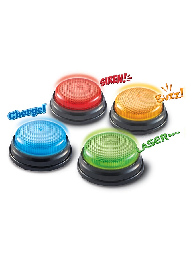 Learning Resources - 4-Piece Lights and Sounds Buzzers - Image 1