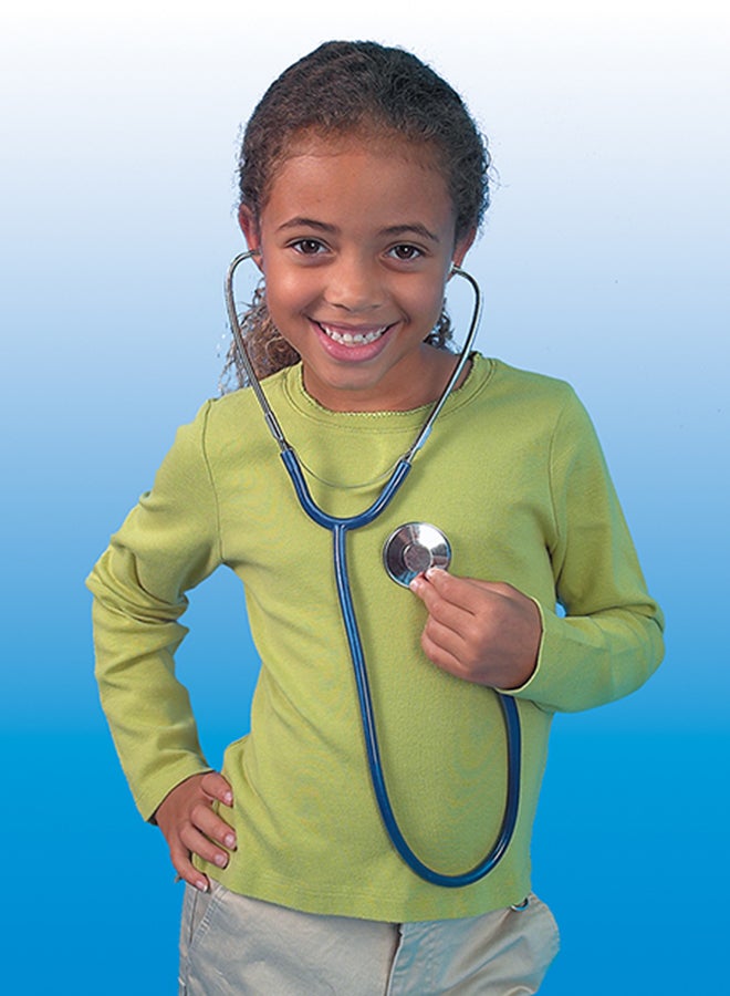 Learning Resources Stethoscope (Single, Realistic Function, Black/Silver, Ages 5+) 29x18.3x5.1cm - Image 4