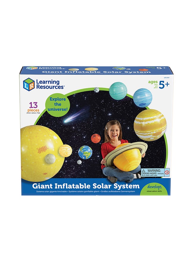 Learning Resources Giant Inflatable Solar System Set (12-Piece Set, Detailed, Ages 5+) 35.8x29x8.6cm - Image 1