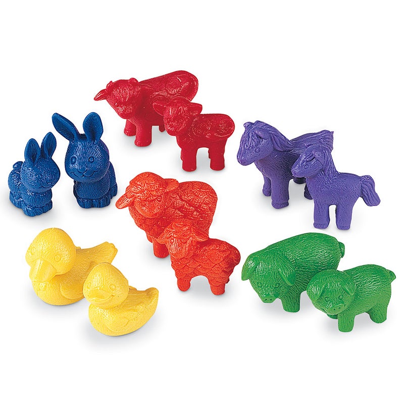 Learning Resources Friendly Farm Animal Counters (72-Piece Set, 6 Animals/Colors, Ages 3+) - Image 4