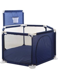 Arabest Foldable Activity Center Playpen With Basketball Hoop 130x130x110cm  - Image 1