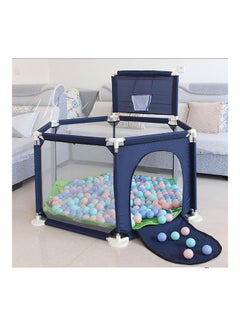 Arabest Foldable Activity Center Playpen With Basketball Hoop 130x130x110cm  - Image 3